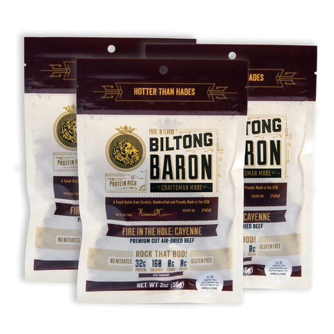 BILTONG BARON FIRE IN THE HOLE: SPICY CAYENNE