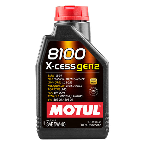 Motul 109774 8100 X-Cess Gen2 5W40 (1 Liter)