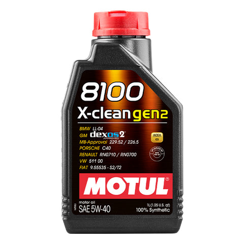 Motul 109761 8100 X-Clean Gen2 5W40 (1 Liter)
